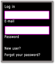 log in pannel